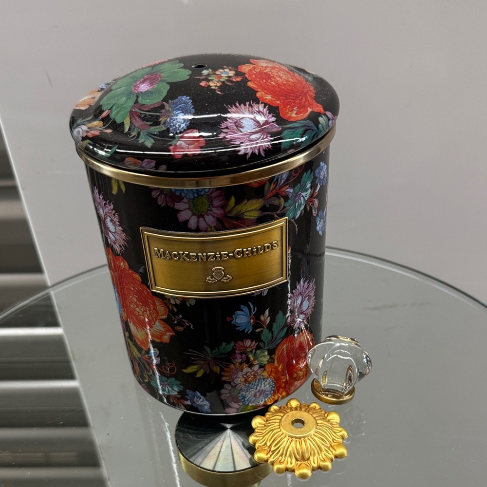 MacKenzie-Childs Multicolor Floral Candle Holder